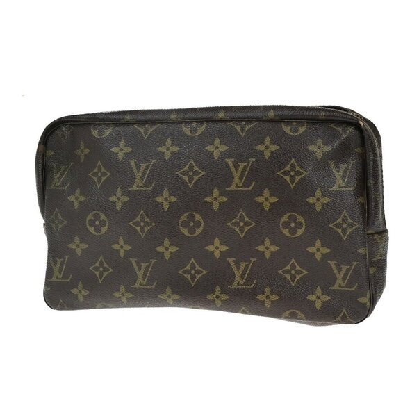 LOUIS VUITTON Trousse Toilette 28 Clutch Hand Bag Monogram Brown M47522 02EC697 - Picture 1 of 14